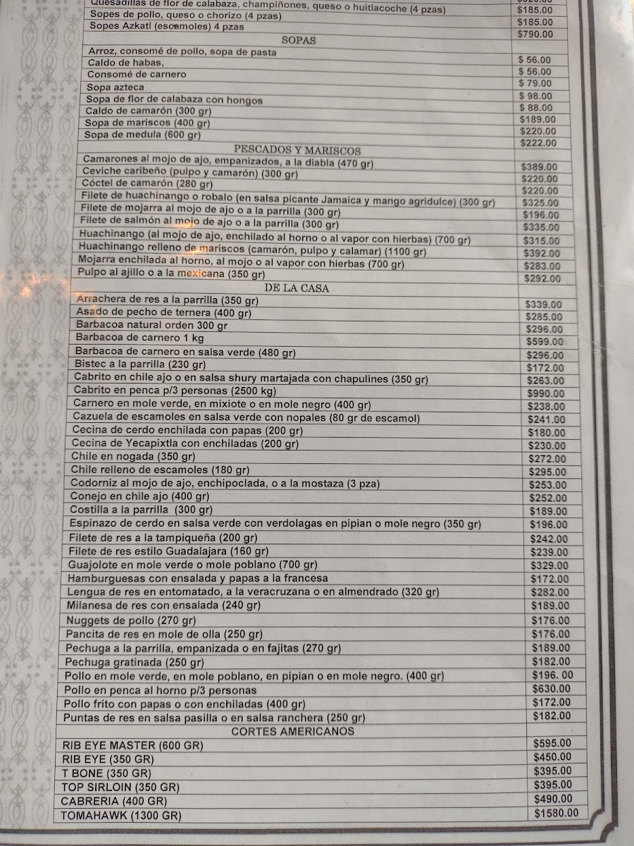 Restaurant Los Fresnitos Menu - Image 4